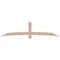 Ekena Millwork Bellingham Smooth Timber Gable Bracket, Douglas Fir, 108"W x 27"H x 3 1/2"D x 5 1/2"F, 6/12 Pitch GBW108X27X0406BEL00SDF - alternate 1